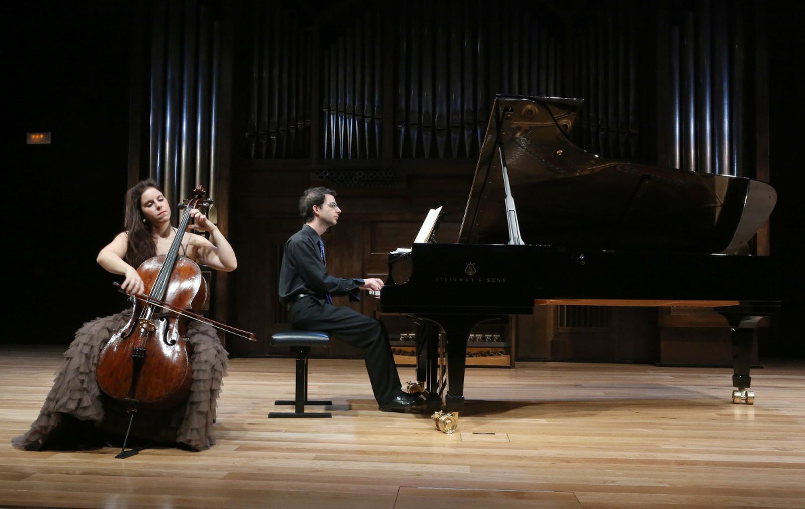 Beatriz Blanco y Federico Bosco en un concierto para la Fundación March en Madrid