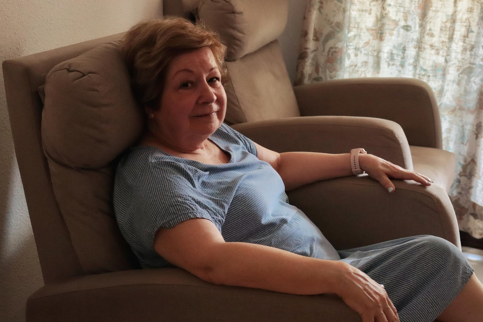 Nieves Cruz Mata, paciente de ELA