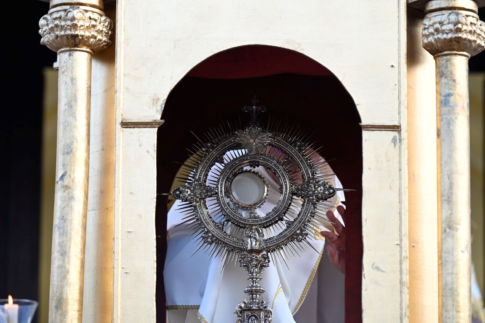 La procesión del Corpus Christi en Cañero, en imágenes
