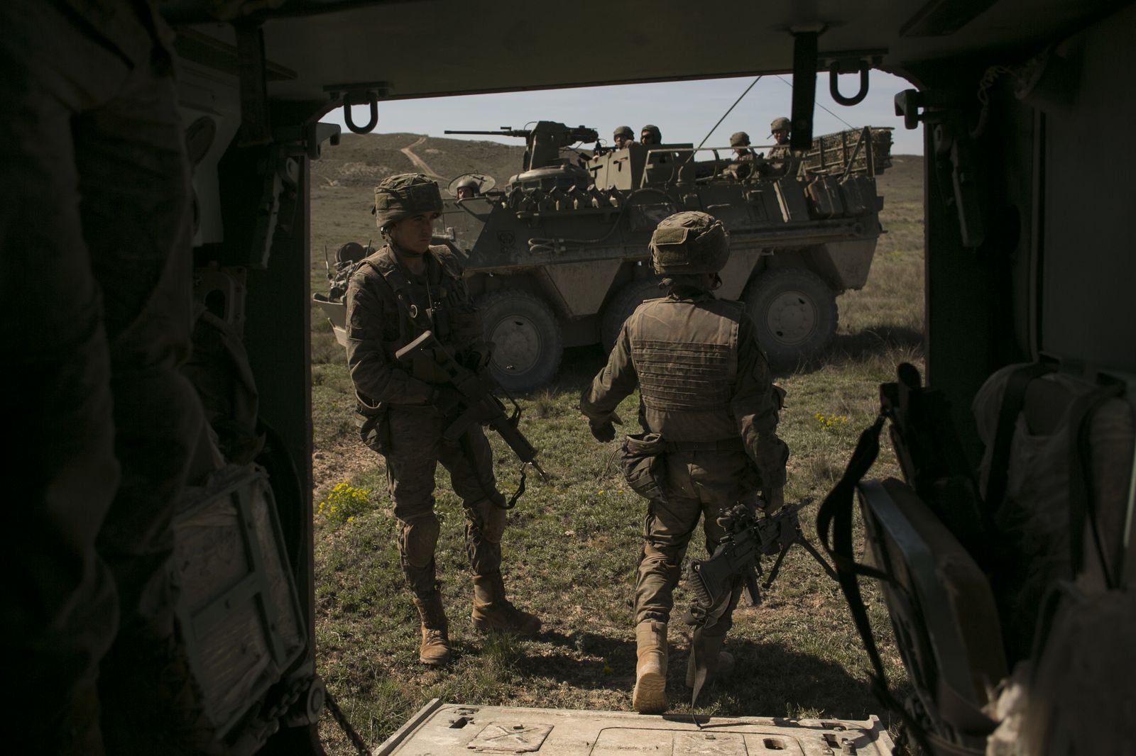 De maniobras con la Legión