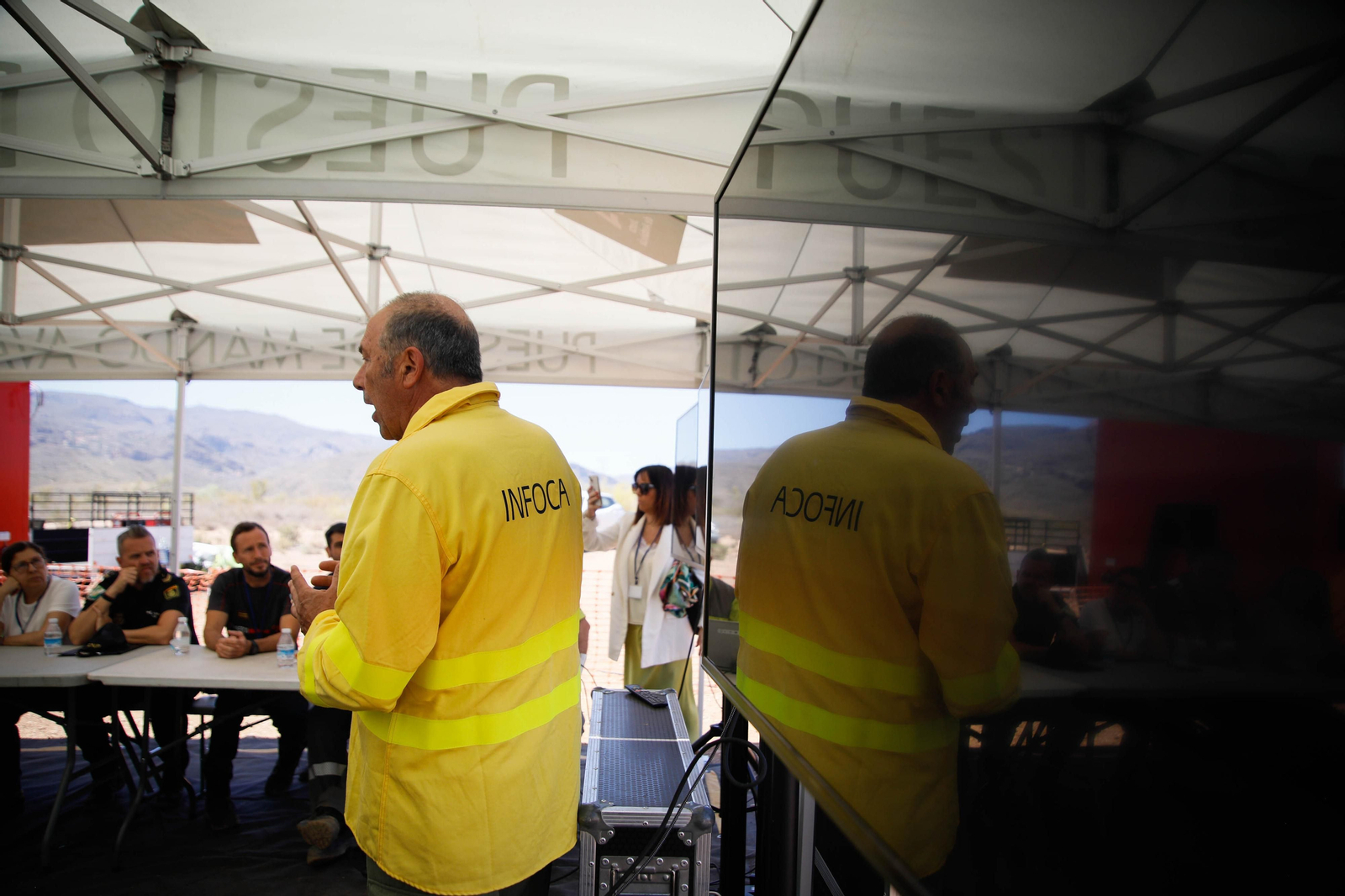 Así se ha vivido el simulacro de incendio forestal en Turre