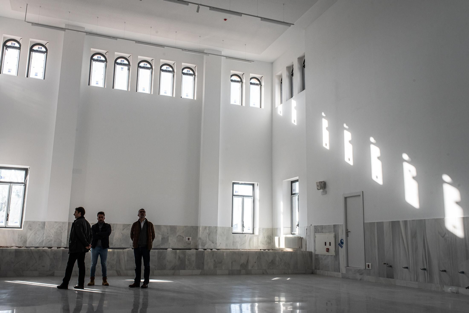 Una visita a las obras del IES La Rábida, en imágenes