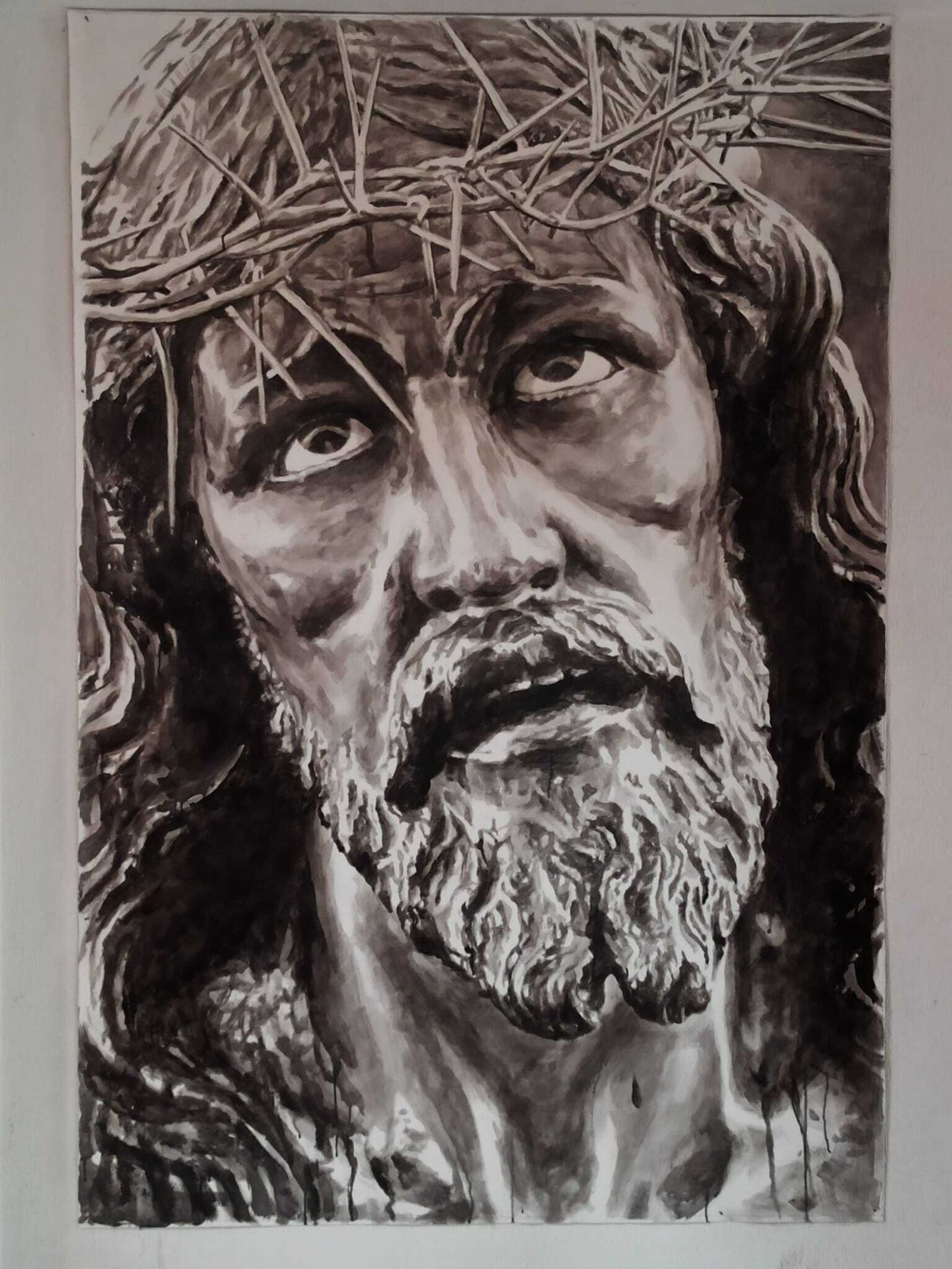 Imágenes de algunas de las obras de la iniciativa 'Balcones Cofrades' de la Hermandad de la Borriquita de Huelva