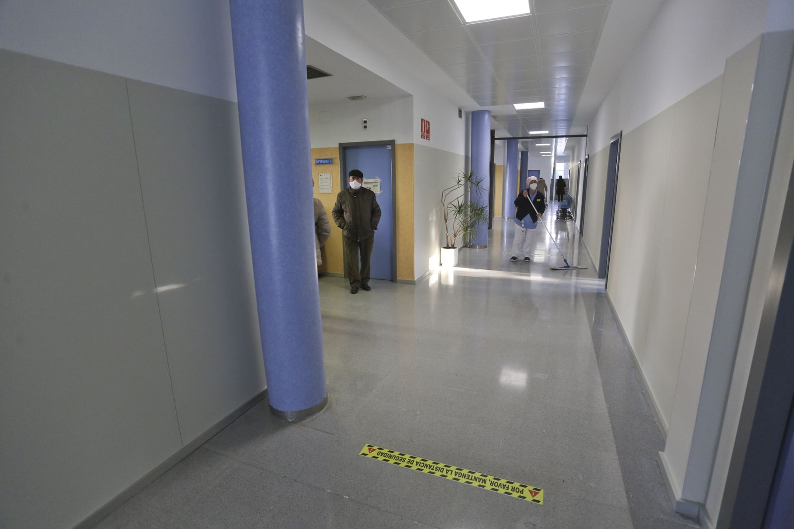 Interior de un centro de salud de la capital.