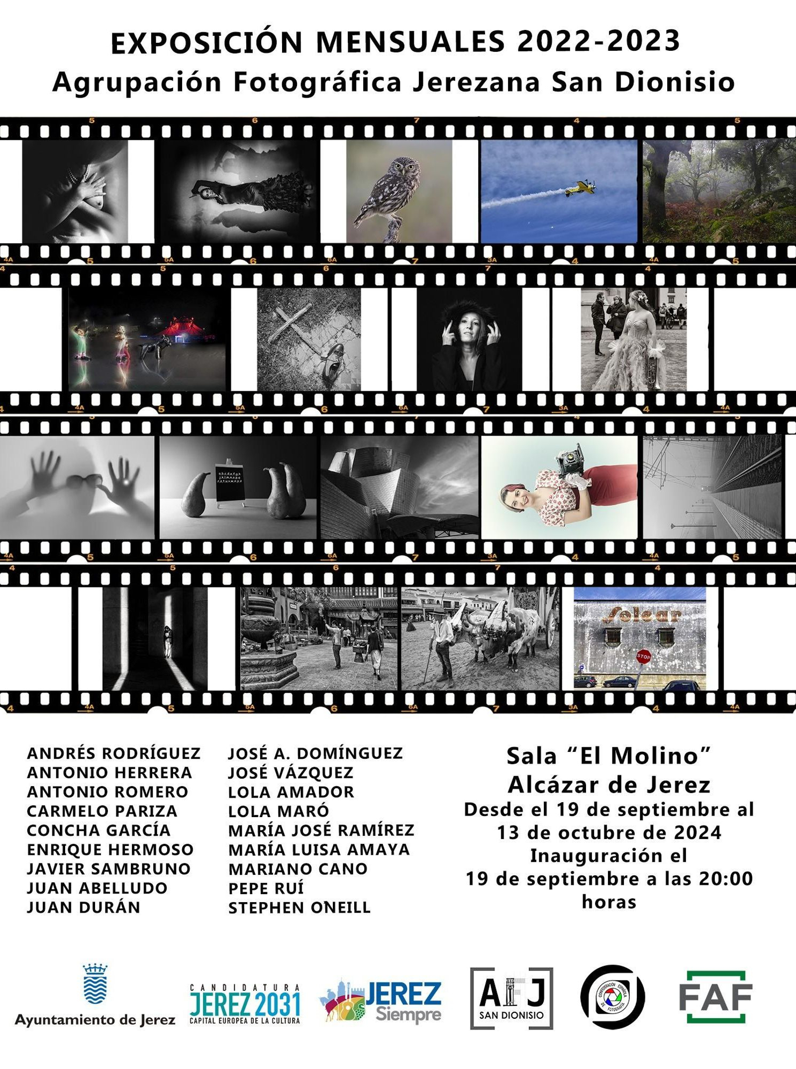 Cartel de la muestra 'Exposición Mensuales 2022-2023 Cartel de la muestra 'Exposición Mensuales 2022-2023