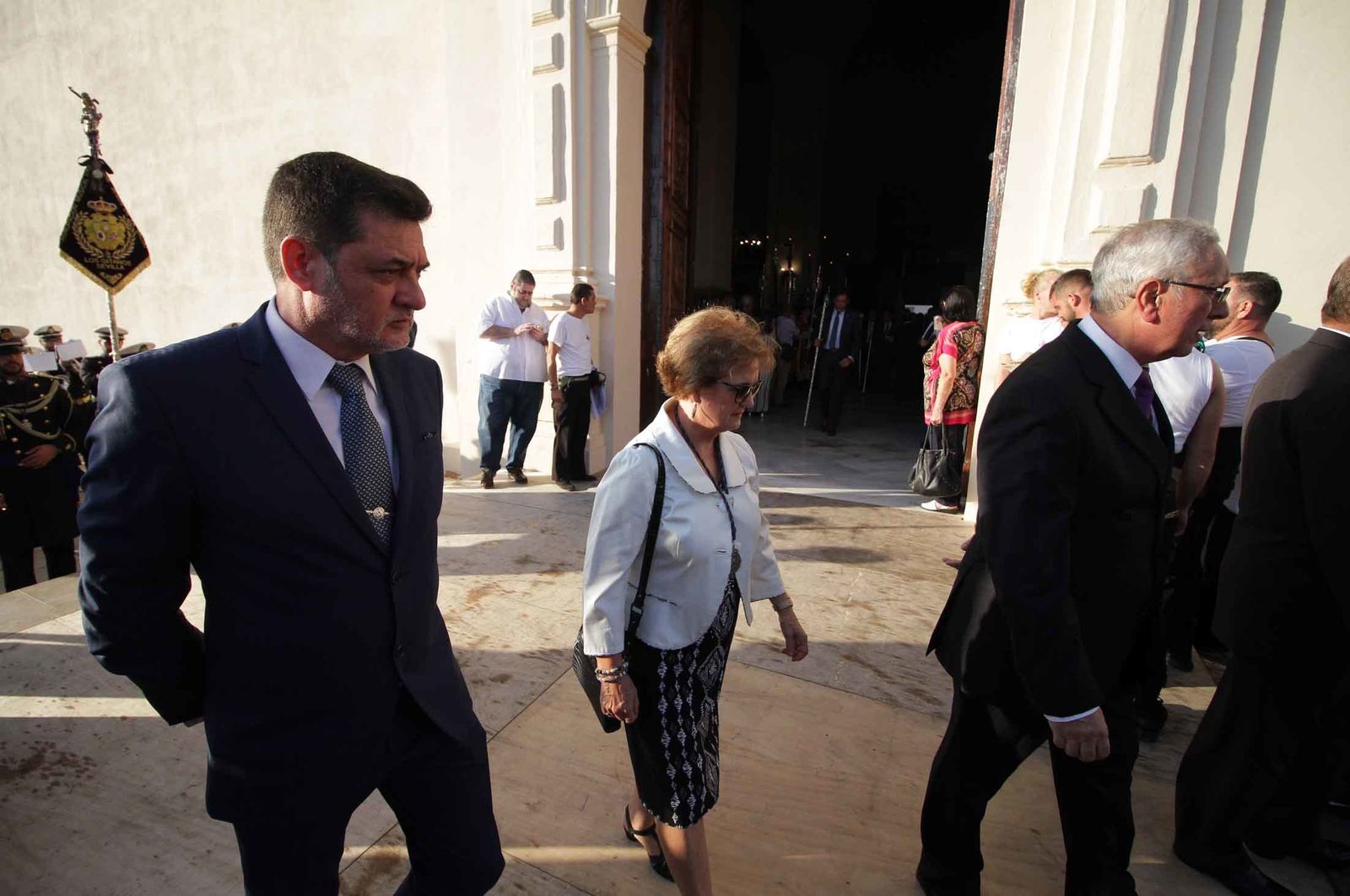 Imágenes del Señor de Pasión en la procesión del centenario de la hermandad