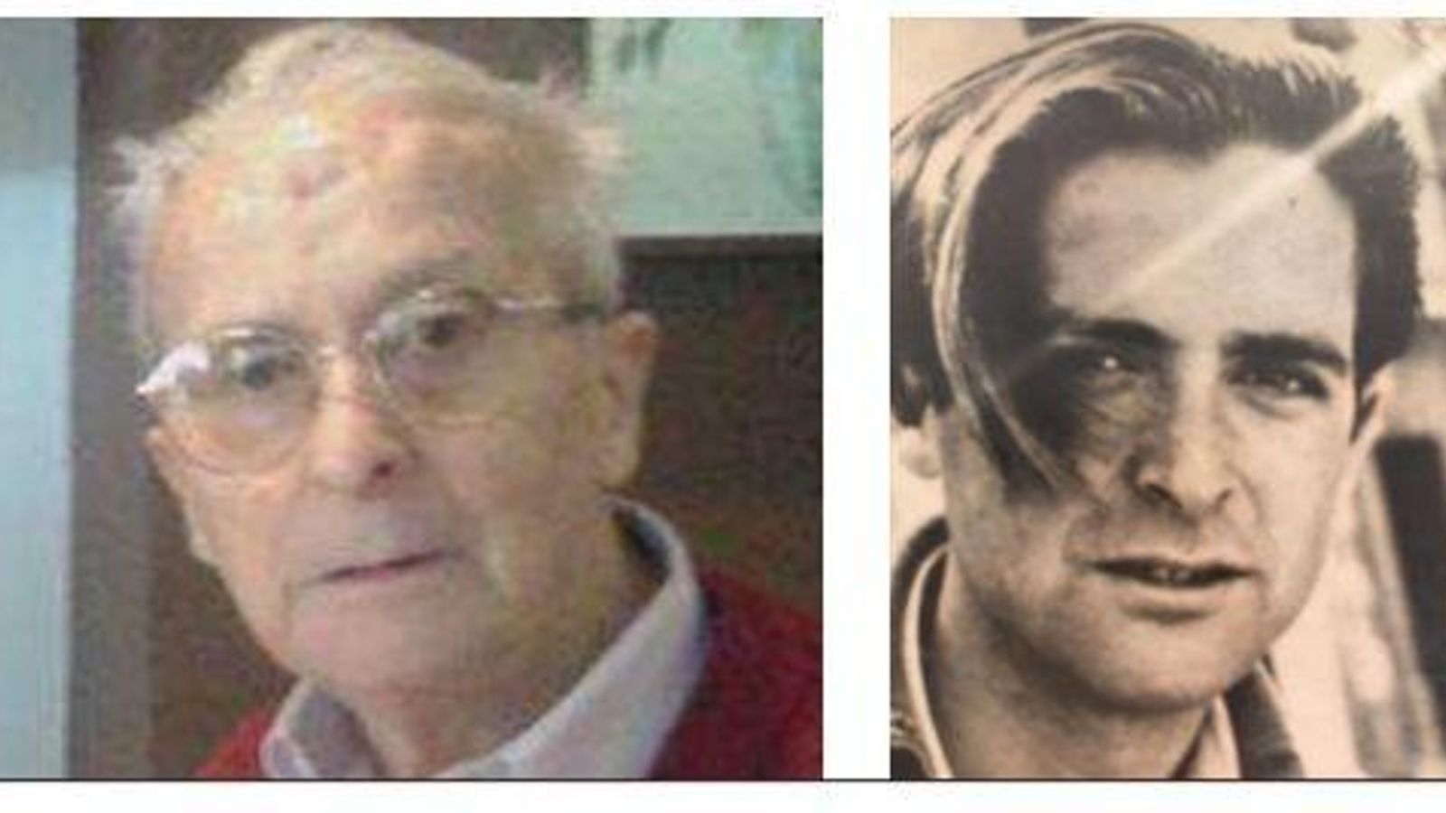 Ernesto Pavón, en una imagen reciente y otra de su juventud.