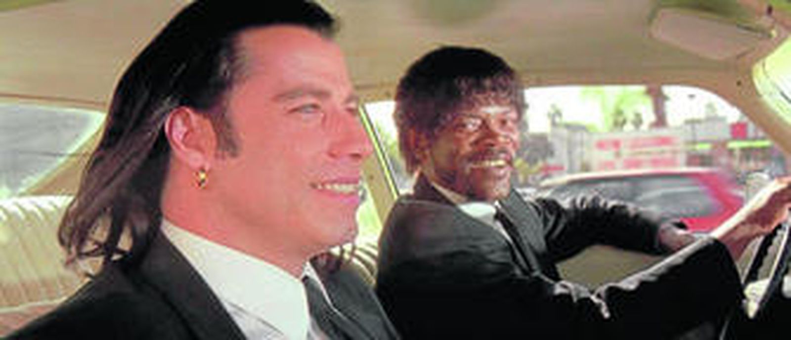 John Travolta y Samuel L. Jackson, en la secuencia doblada de 'Pulp Fiction'.