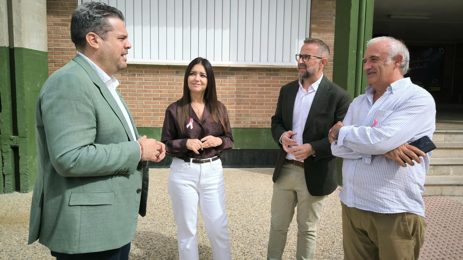 El alcalde de Maracena, Carlos Porcel, visita el CEIP Emilio Carmona