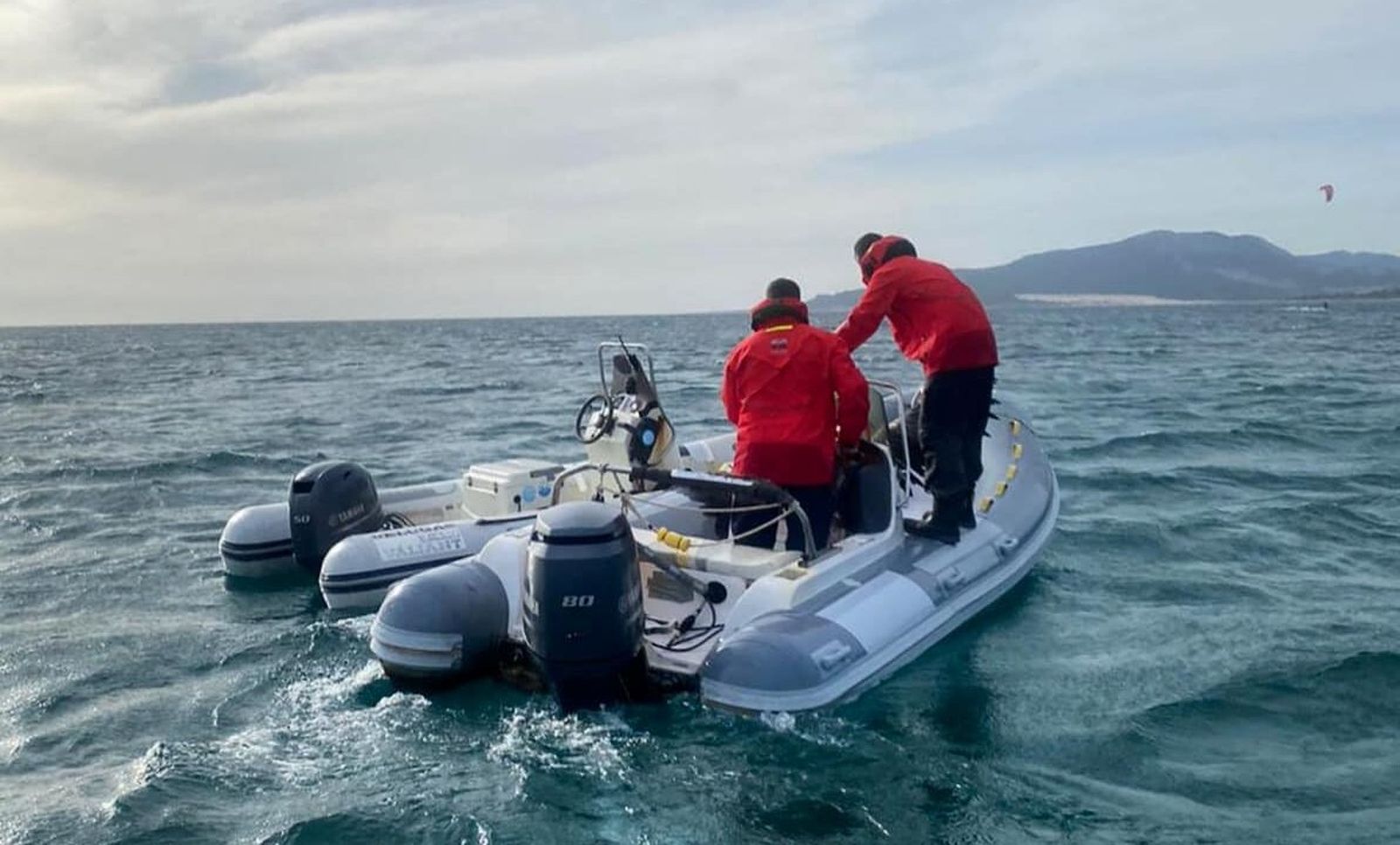 Una lancha de rescate de New Angels Tarifa.