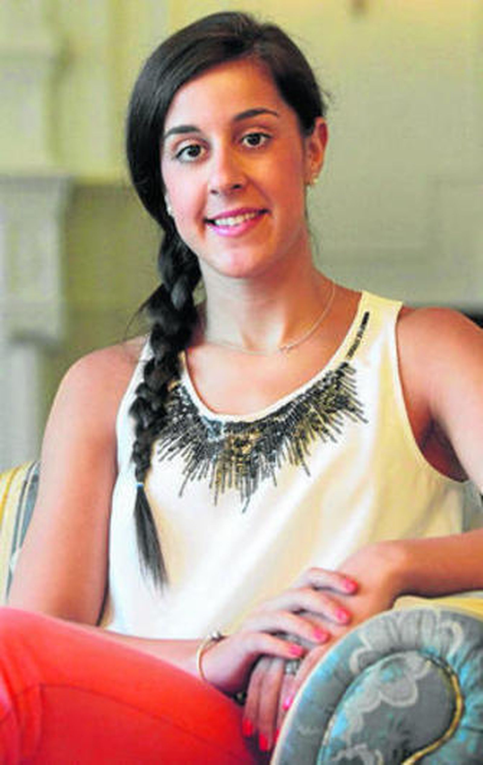 Carolina Marín, ayer en el Palacio de la Magdalena de Santander.