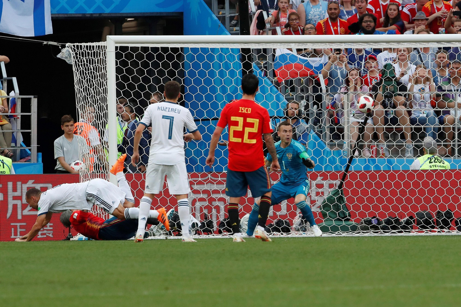 Las imágenes del España-Rusia