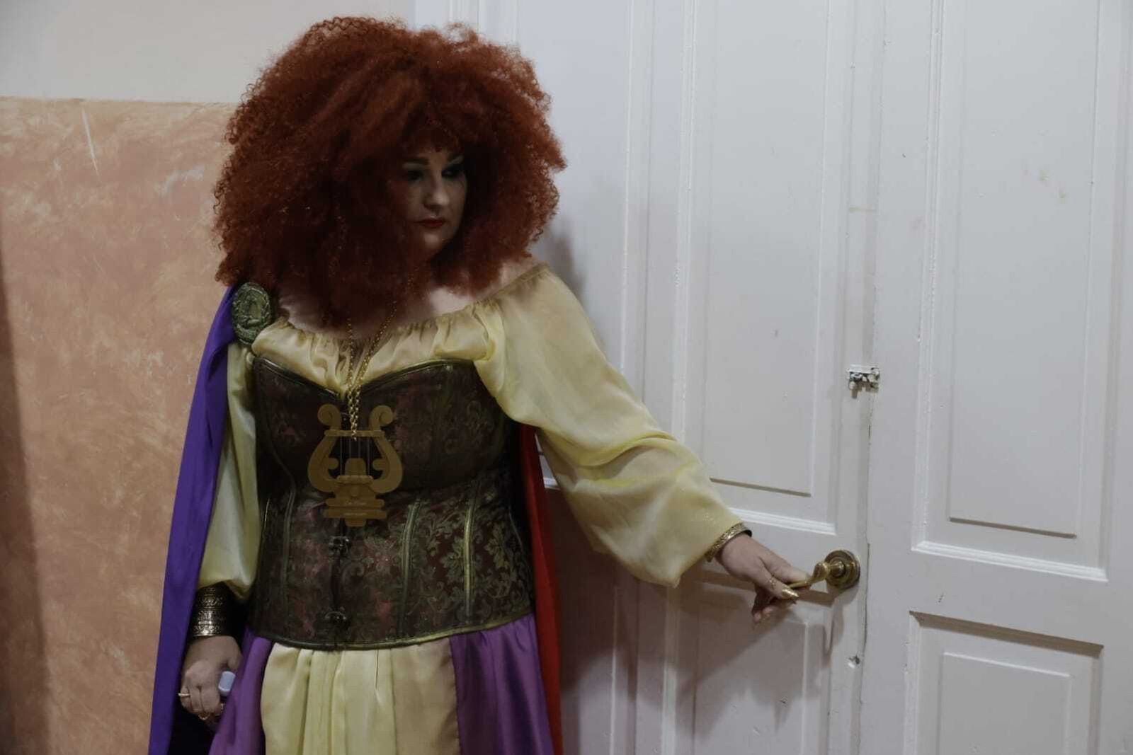 Comparsa 'Las musas' en camerinos