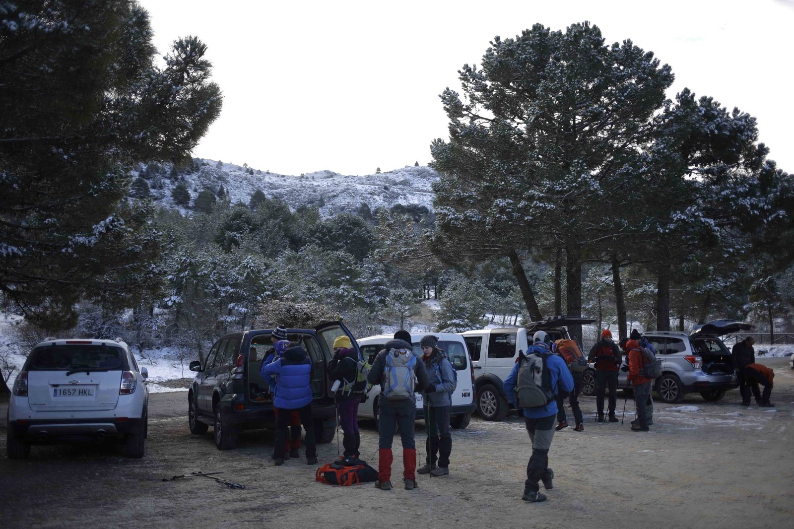 La excursiones a los parajes nevados de Málaga, en imágenes
