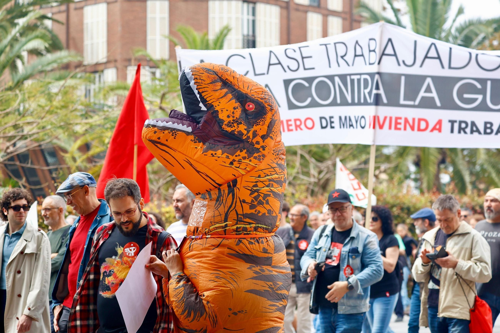Manifestación del 1 de mayo en Málaga, en imágenes