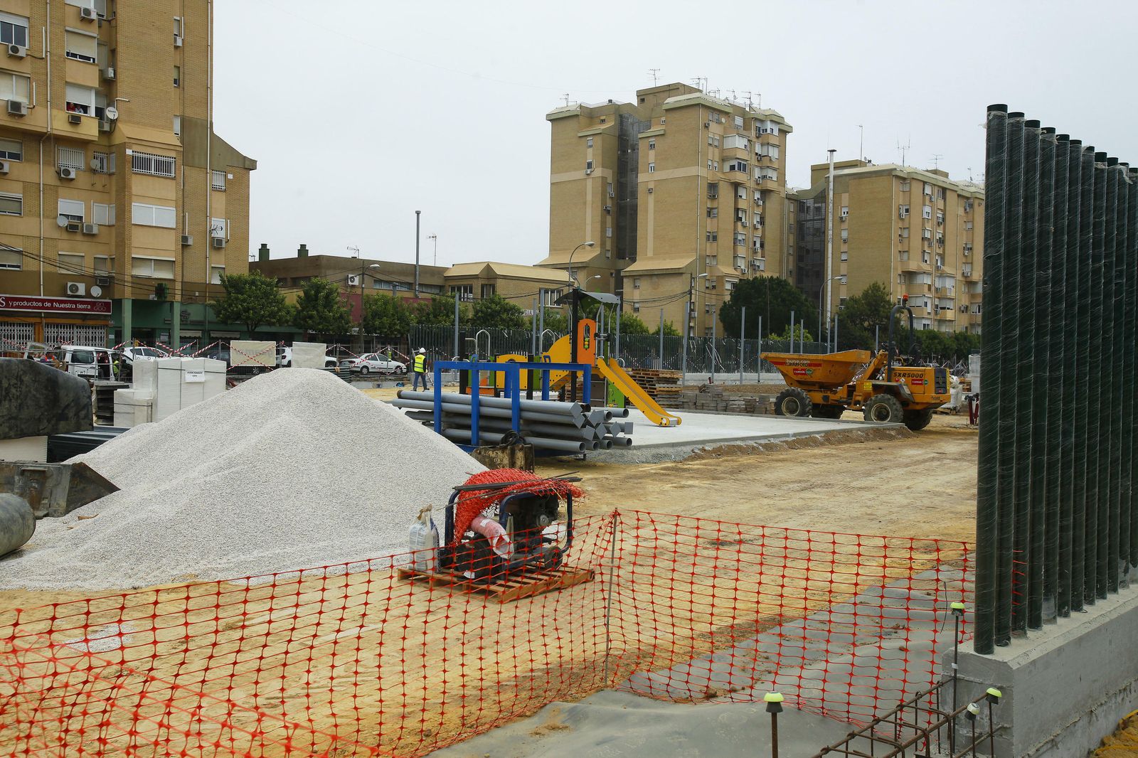 Las imágenes de la visita a las obras del tanque de tormentas de Kansas City