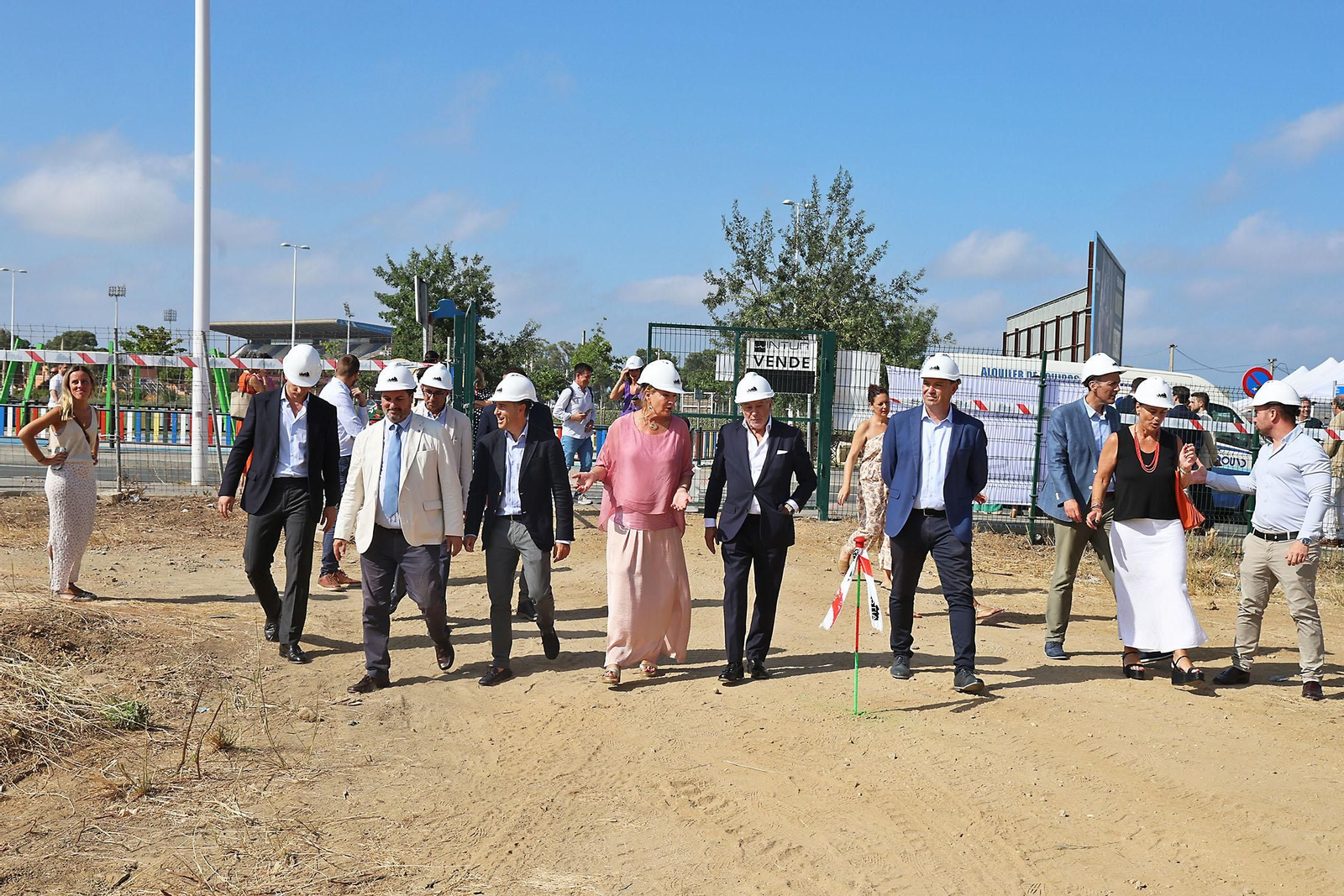 Imágenes del inicio de las obras de urbanización del Ensanche Sur