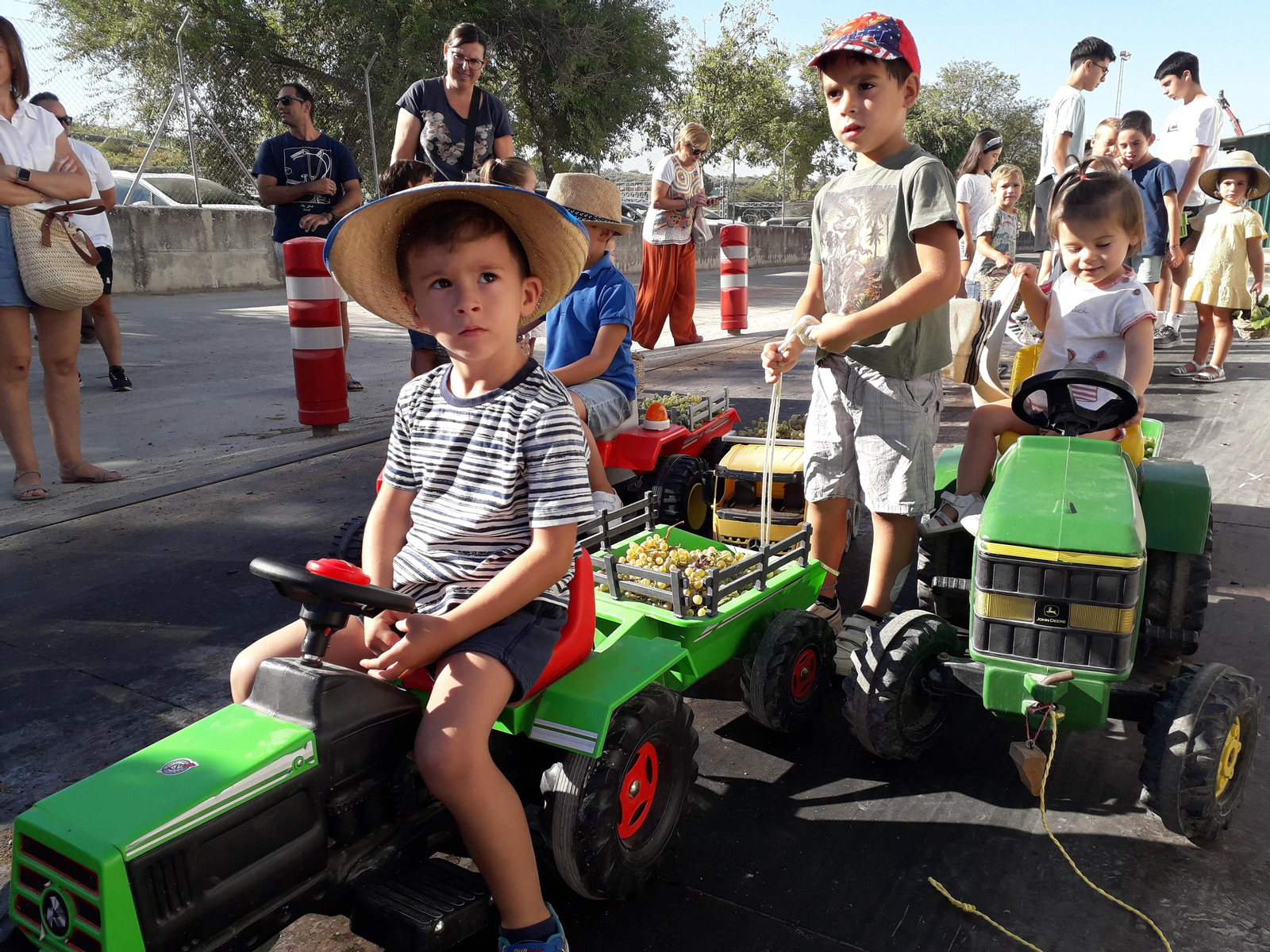 La primera vendimia infantil de Montilla, en imágenes