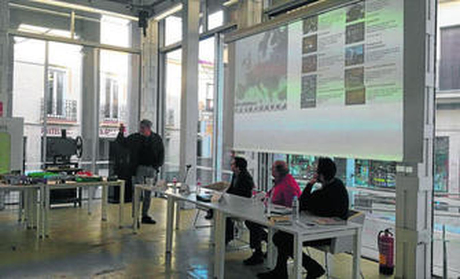 Un momento de las jornadas organizadas por el colectivo La Maquinilla.