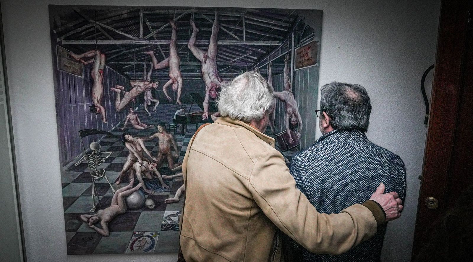 Imágenes de la inauguración de la exposición de Manuel del Valle en la sala ArteaDiario