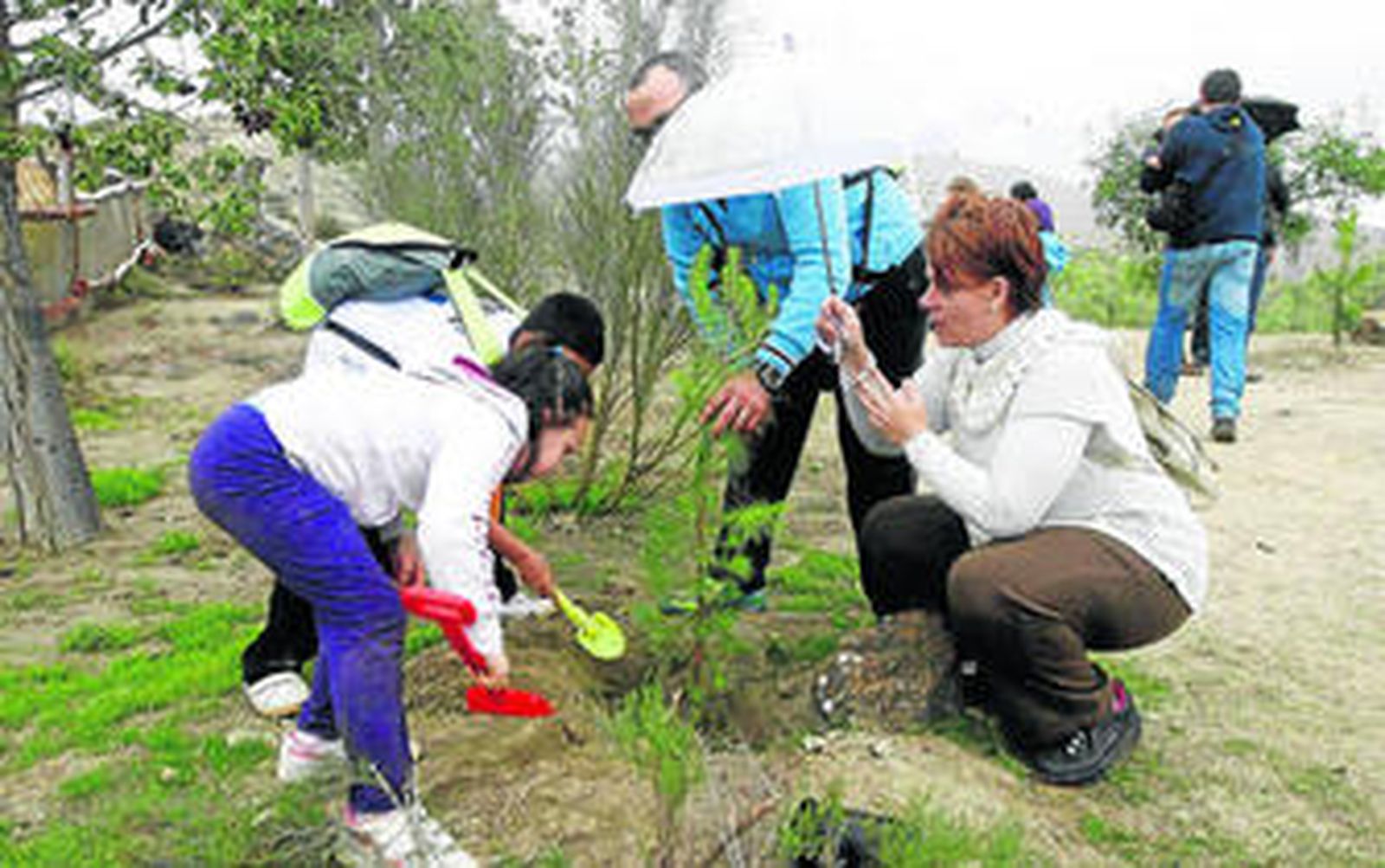 Una parte del gran número de niños que se dio cita.