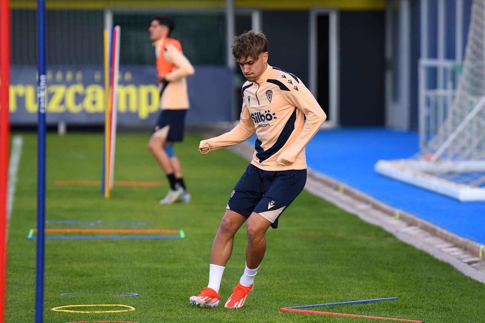 De la Rosa, en un entreno con el conjunto cadista.