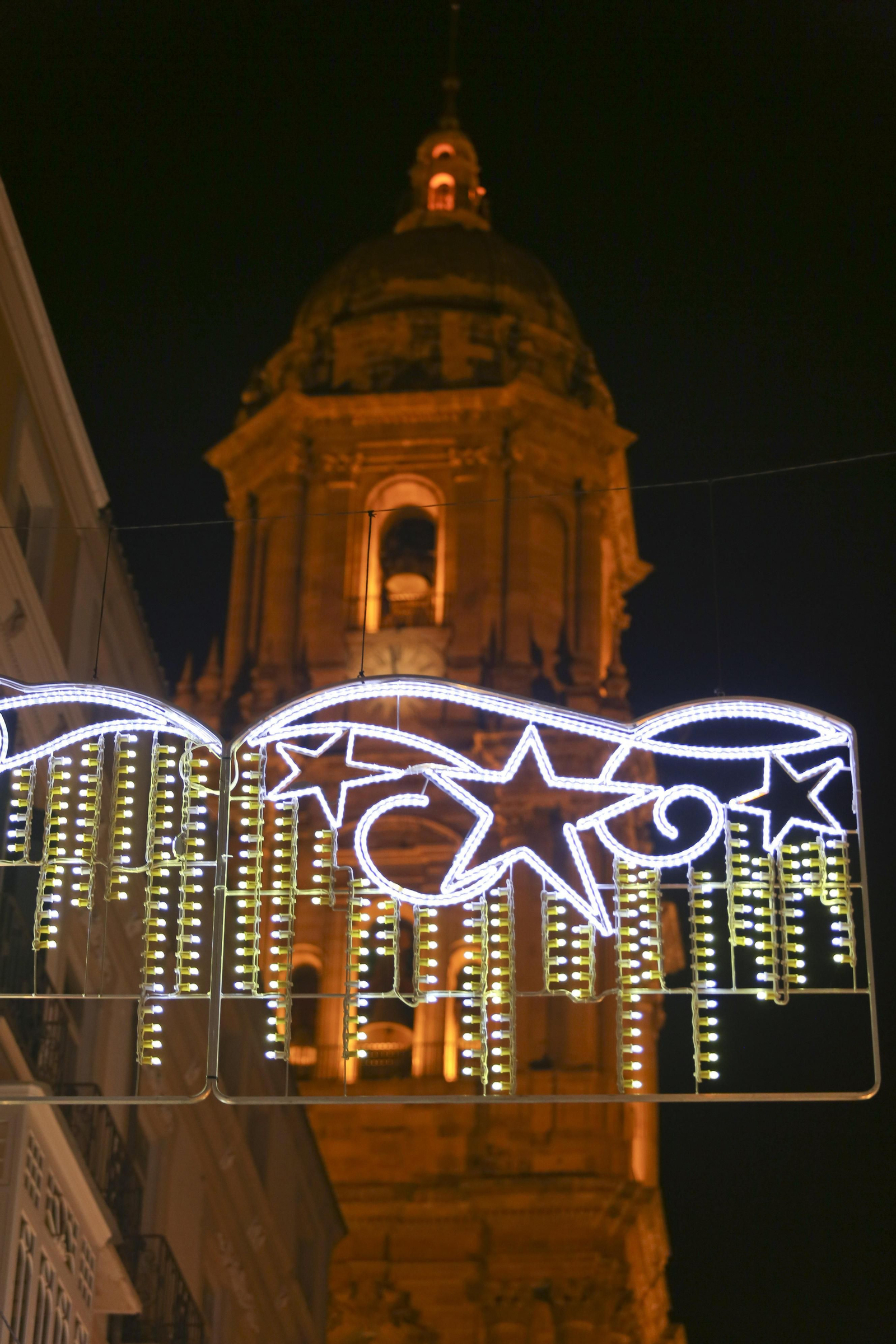 El alumbrado de Navidad de las calles de Málaga capital