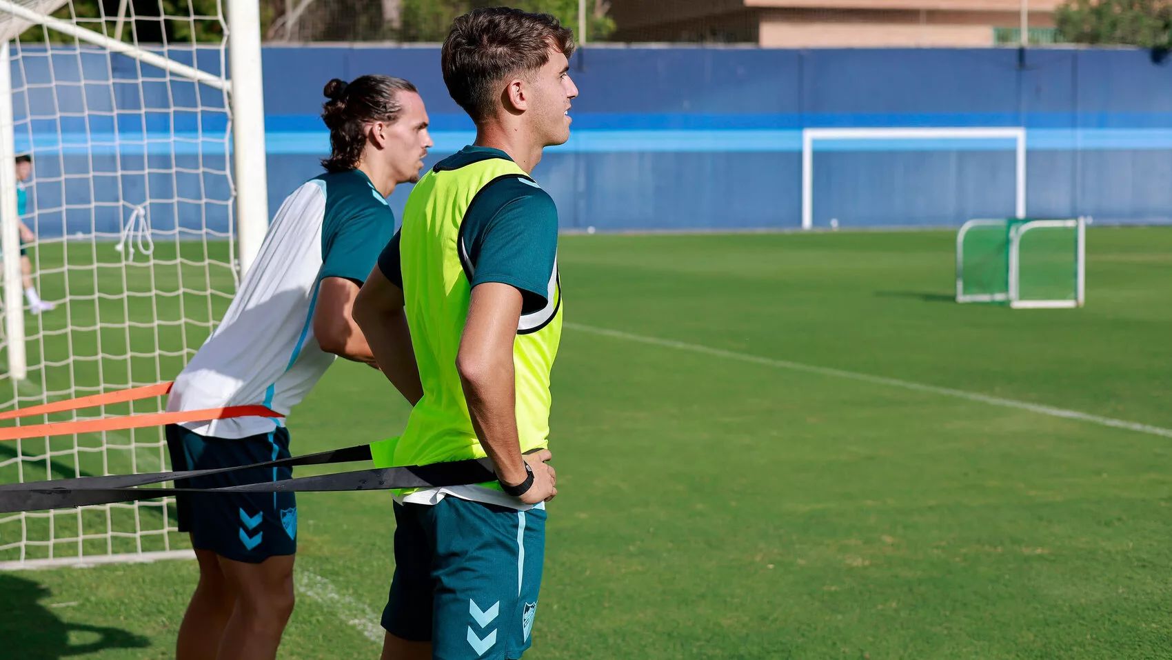 Ángel Recio sustituye a Nelson Monte en los entrenamientos del Málaga CF