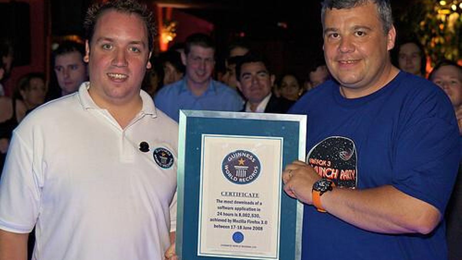 Componentes de Mozilla con el galardón.