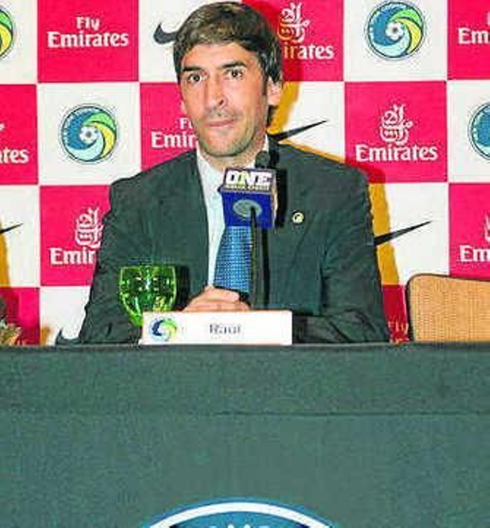 Raúl, durante su presentación.