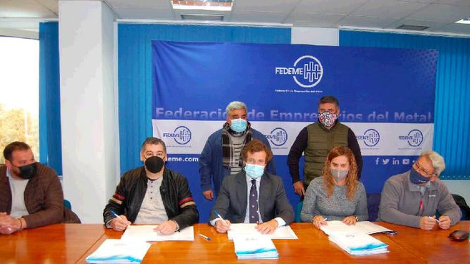 Firma del convenio del metal en Sevilla.