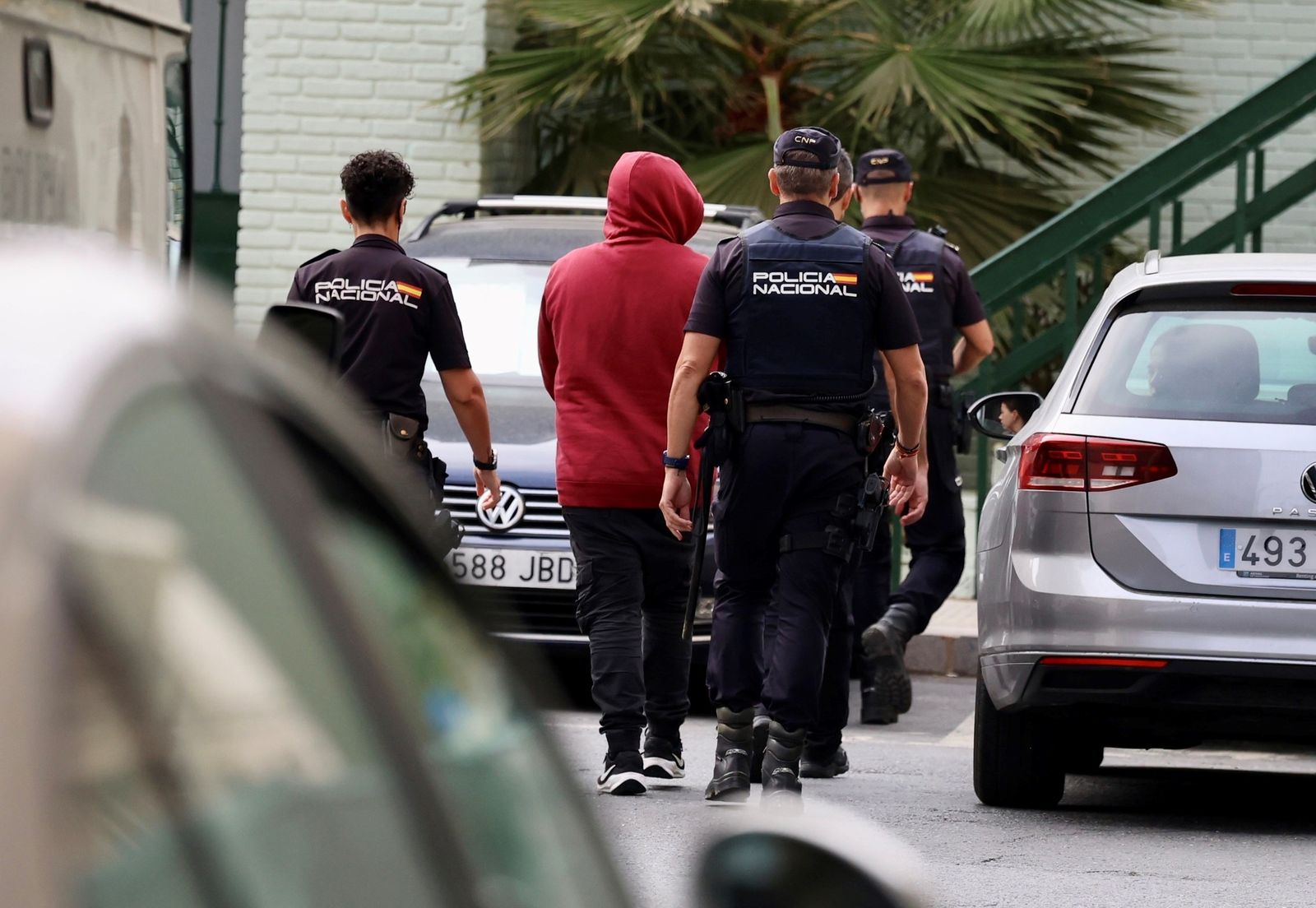 El autor del atropello en Gibraleón a su llegada a los juzgados de Huelva el pasado octubre.