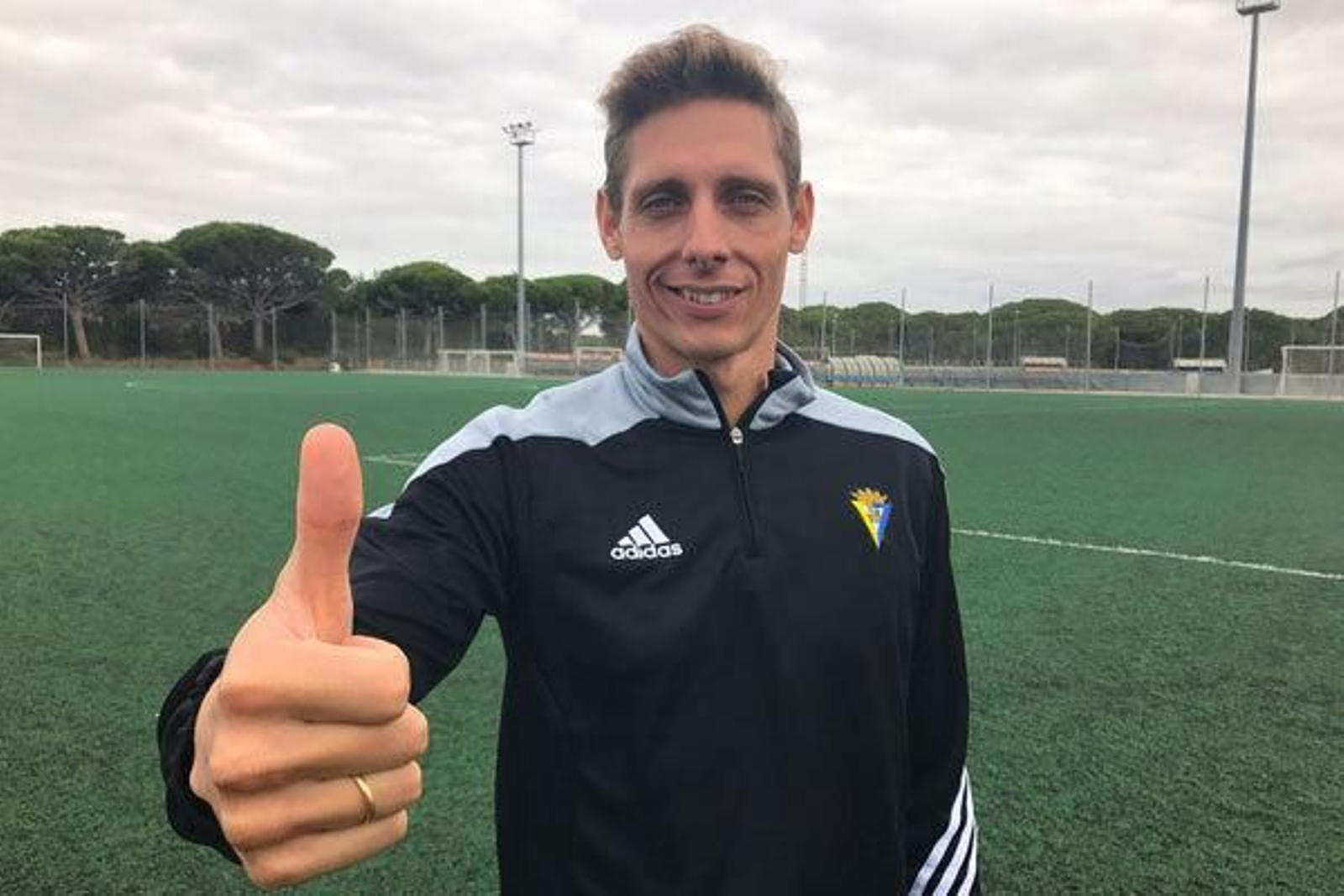 Antonio Ballesteros, en la Ciudad Deportiva de El Rosal.