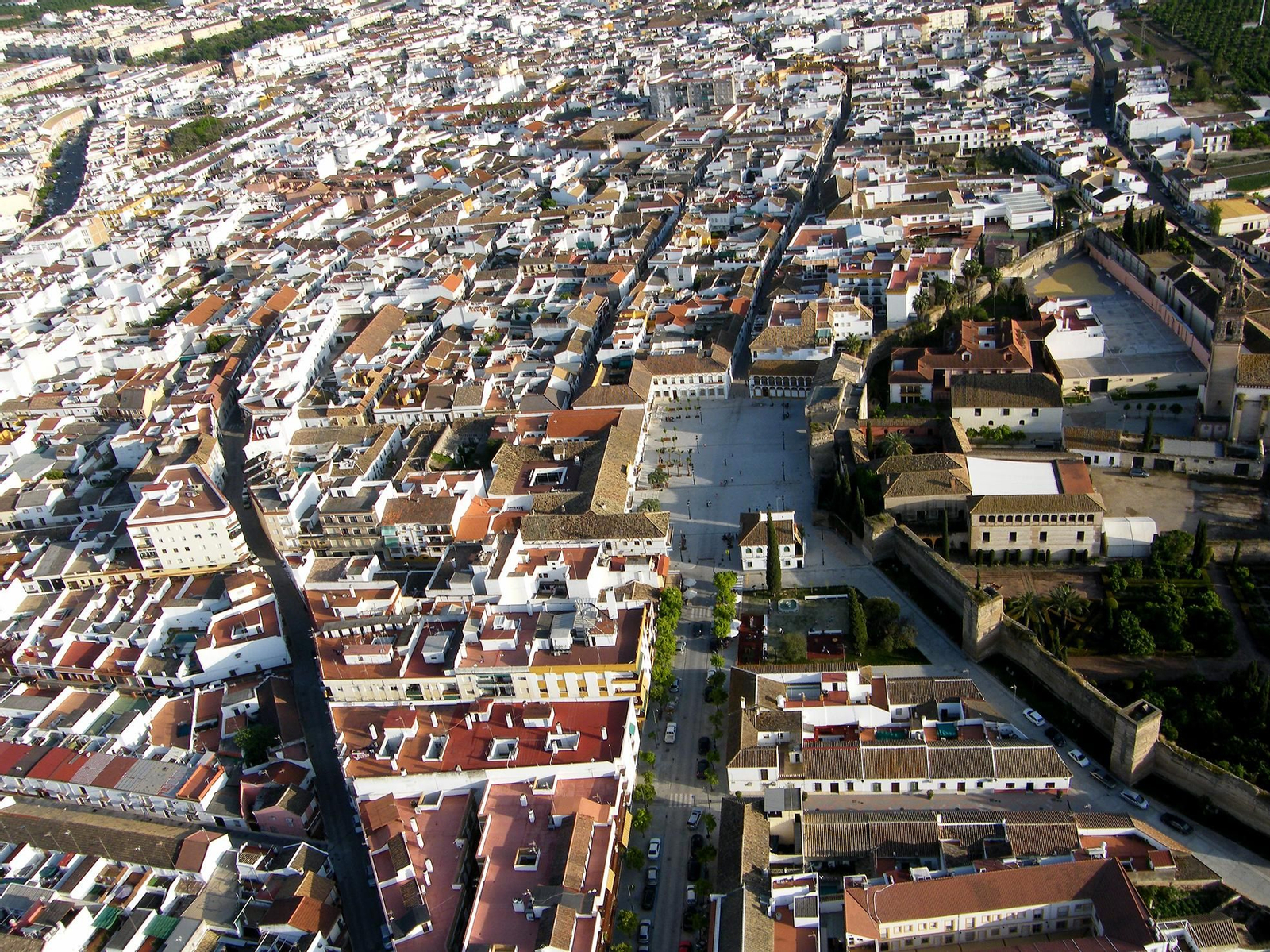 Vista aérea de Palma del Río. Vista aérea de Palma del Río.