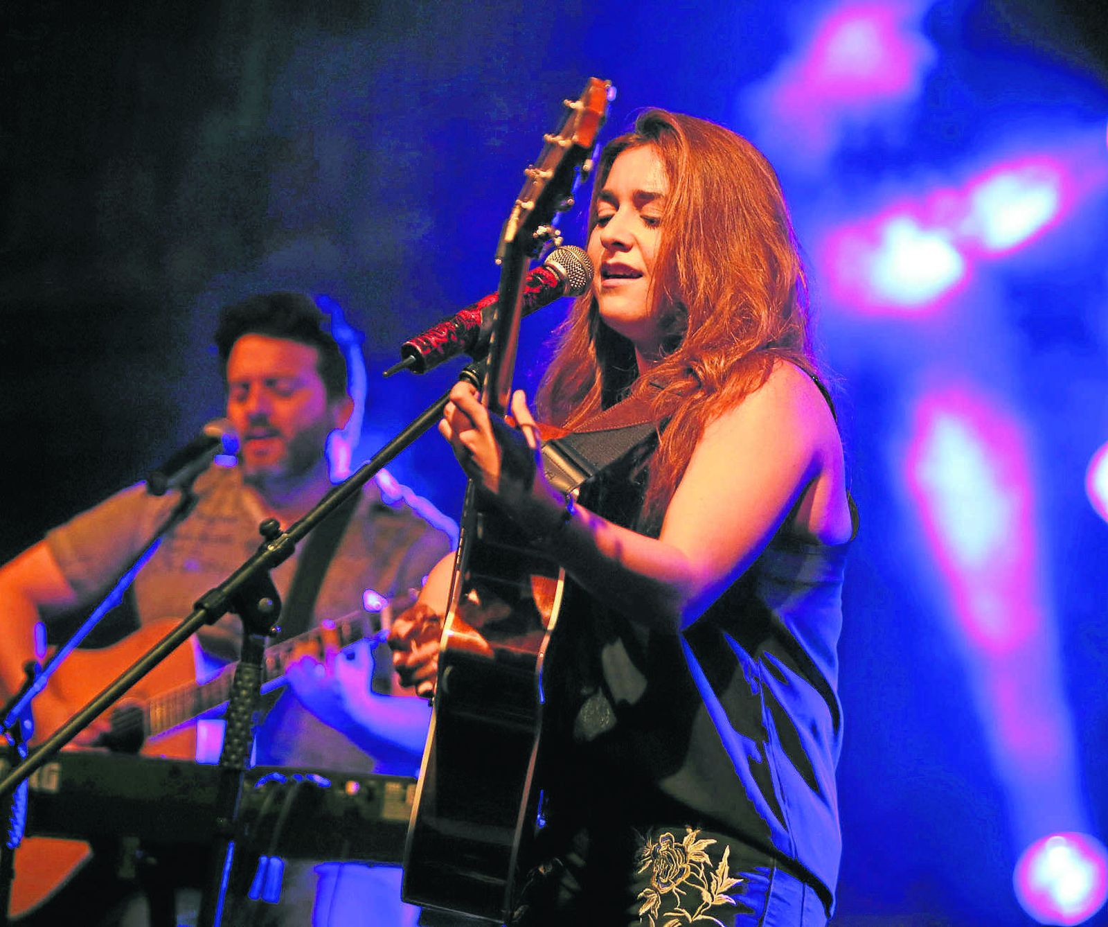 La cantautora onubense se presentó ayer en el Concert Music Festival