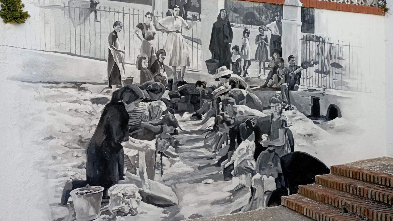 Mural del antiguo lavadero