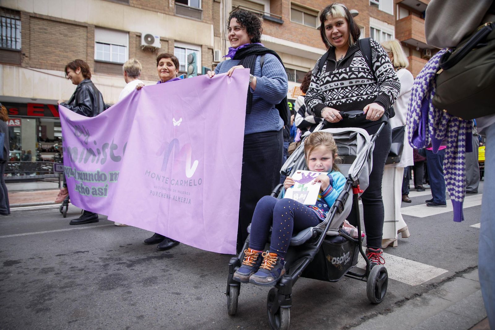 Las imágenes de la manifestación realizada por la Plataforma de Acción Feminista en Almería