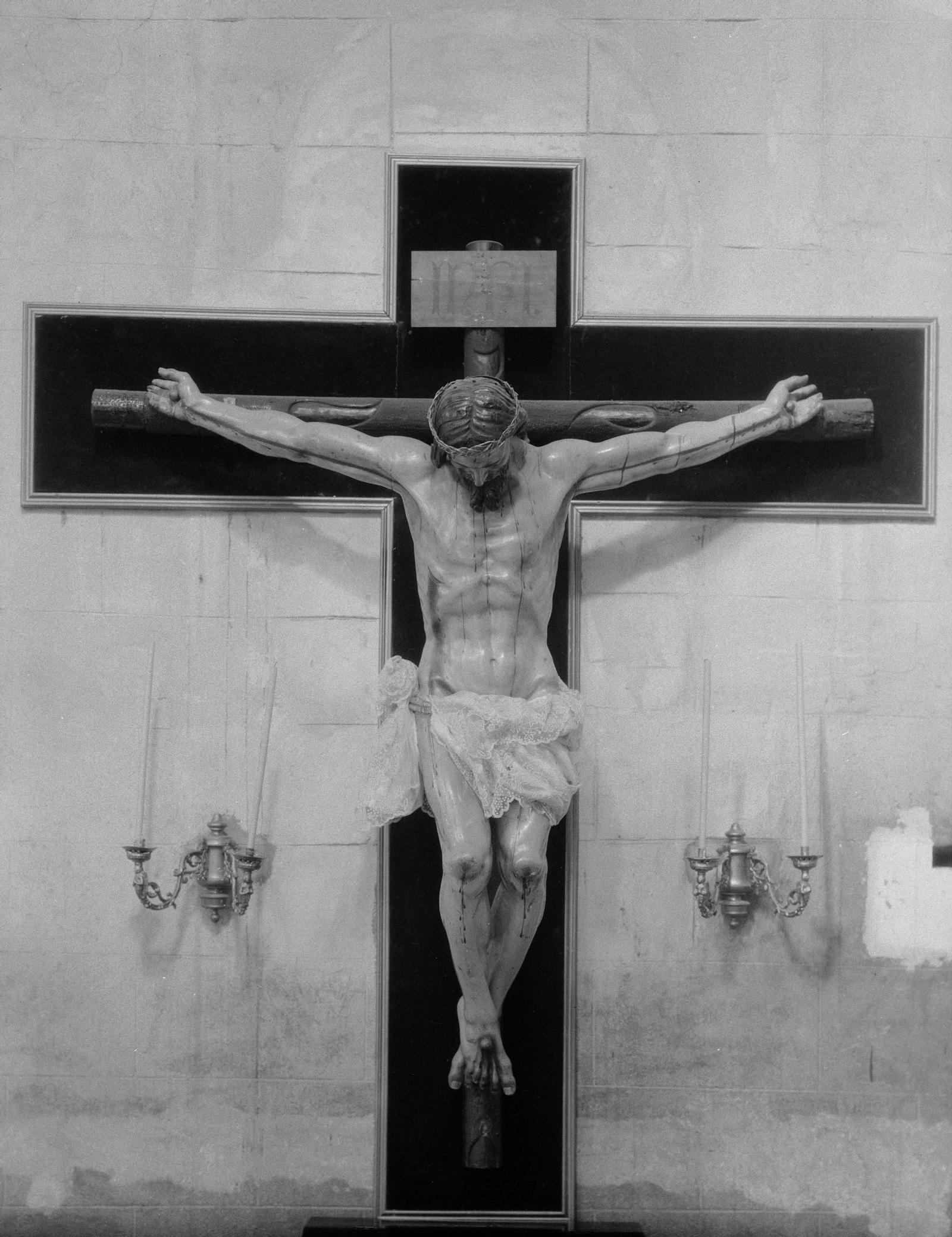 "Crist de la Salut". Fotografía de Adolfo Mas i Ginestà (Años 20 siglo XX).