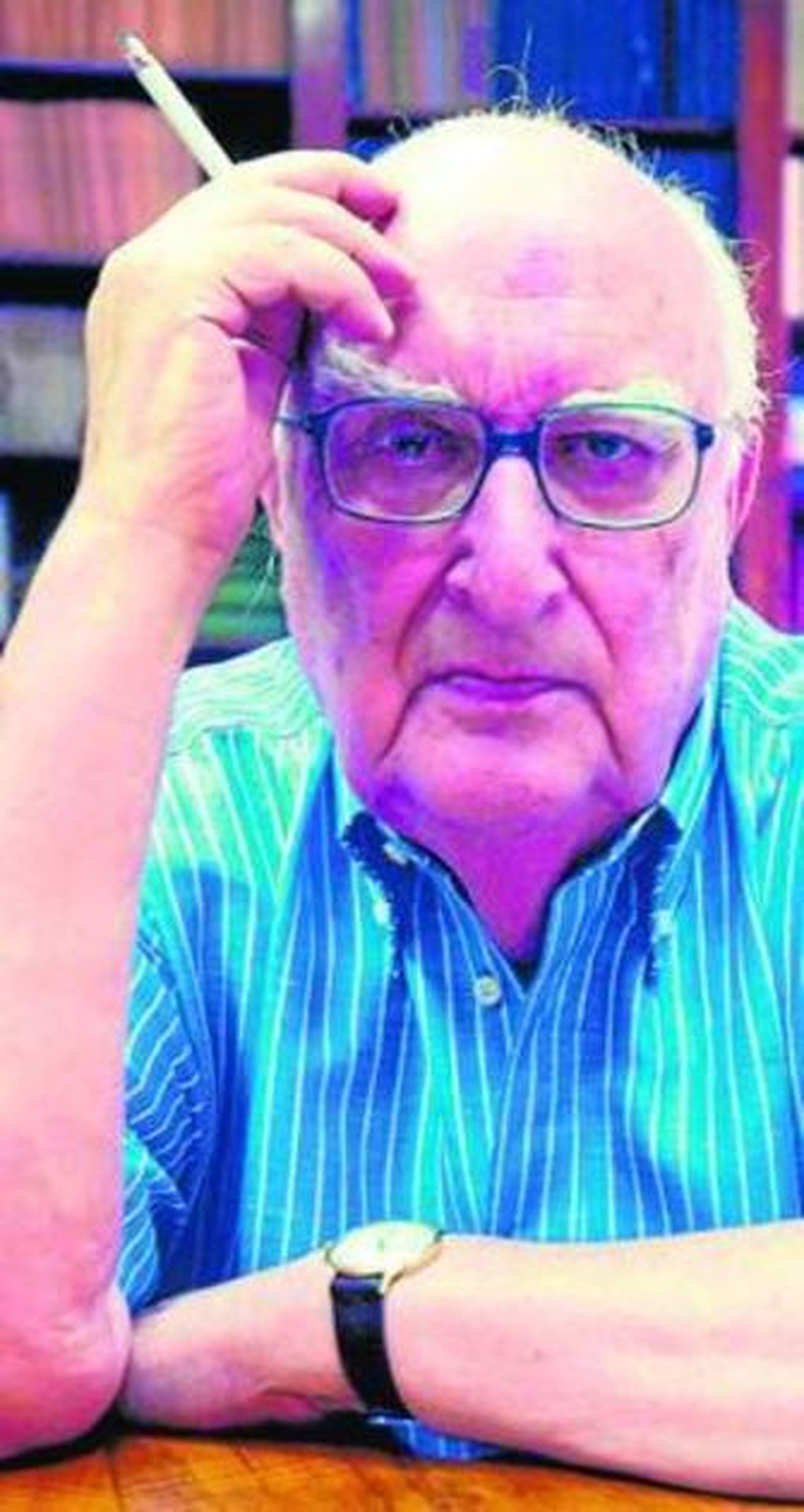 El escritor italiano Andrea Camilleri (Porto Empedocle, Sicilia, 1925).