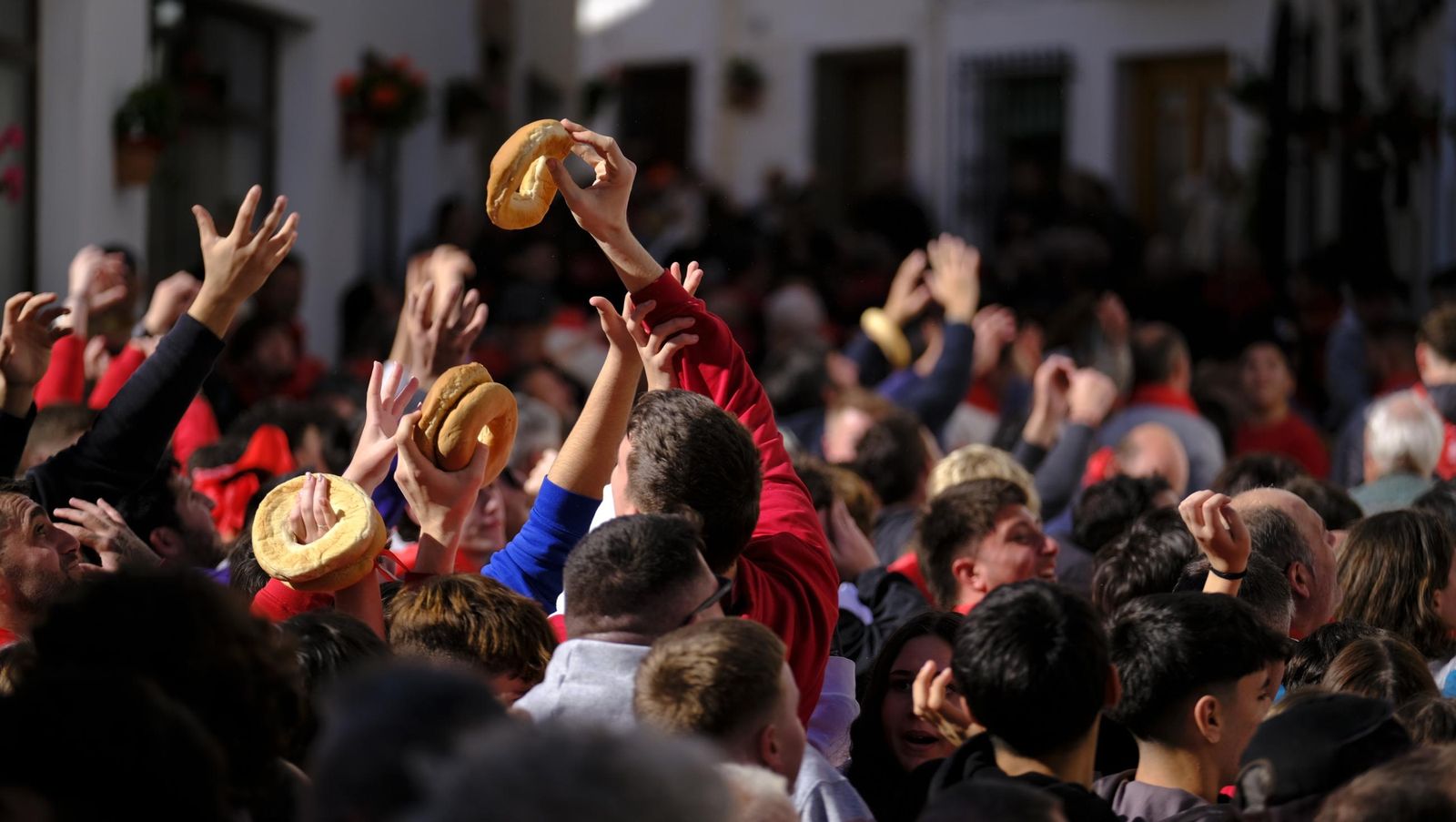 Procesión de San Sebastián y tirada de roscos en Lubrín, en imágenes