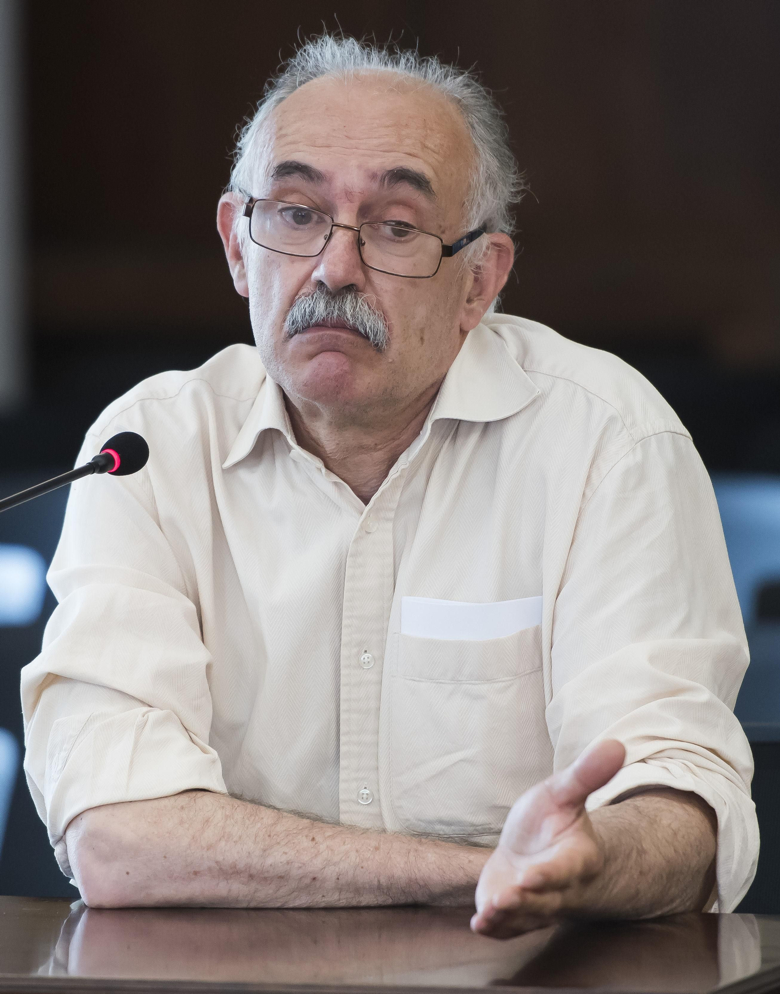 El ex viceconsejero de Empleo Justo Mañas, en su declaración como testigo en el juicio de los ERE.