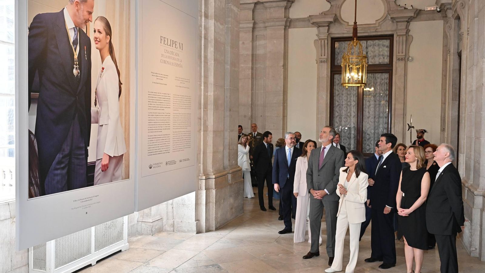 Los reyes inauguraron la exposición.