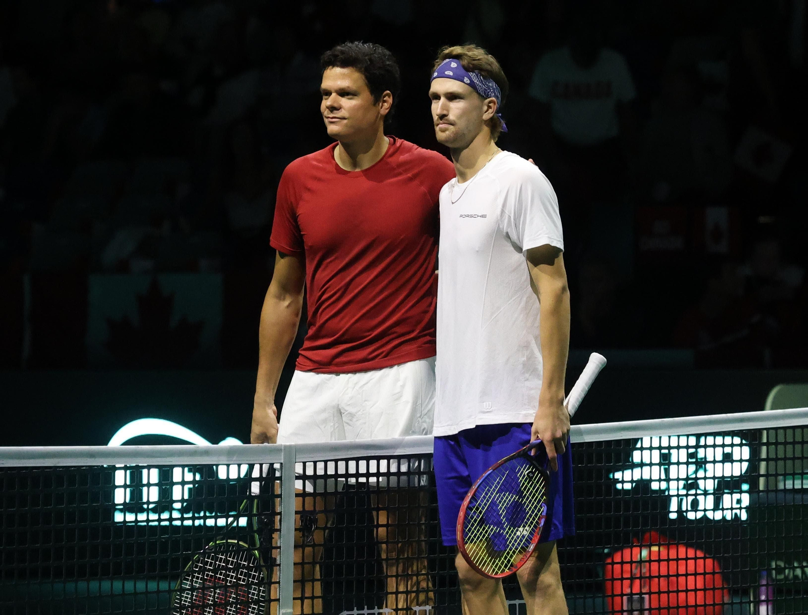 Gran ambiente en el estreno de la Copa Davis en Málaga