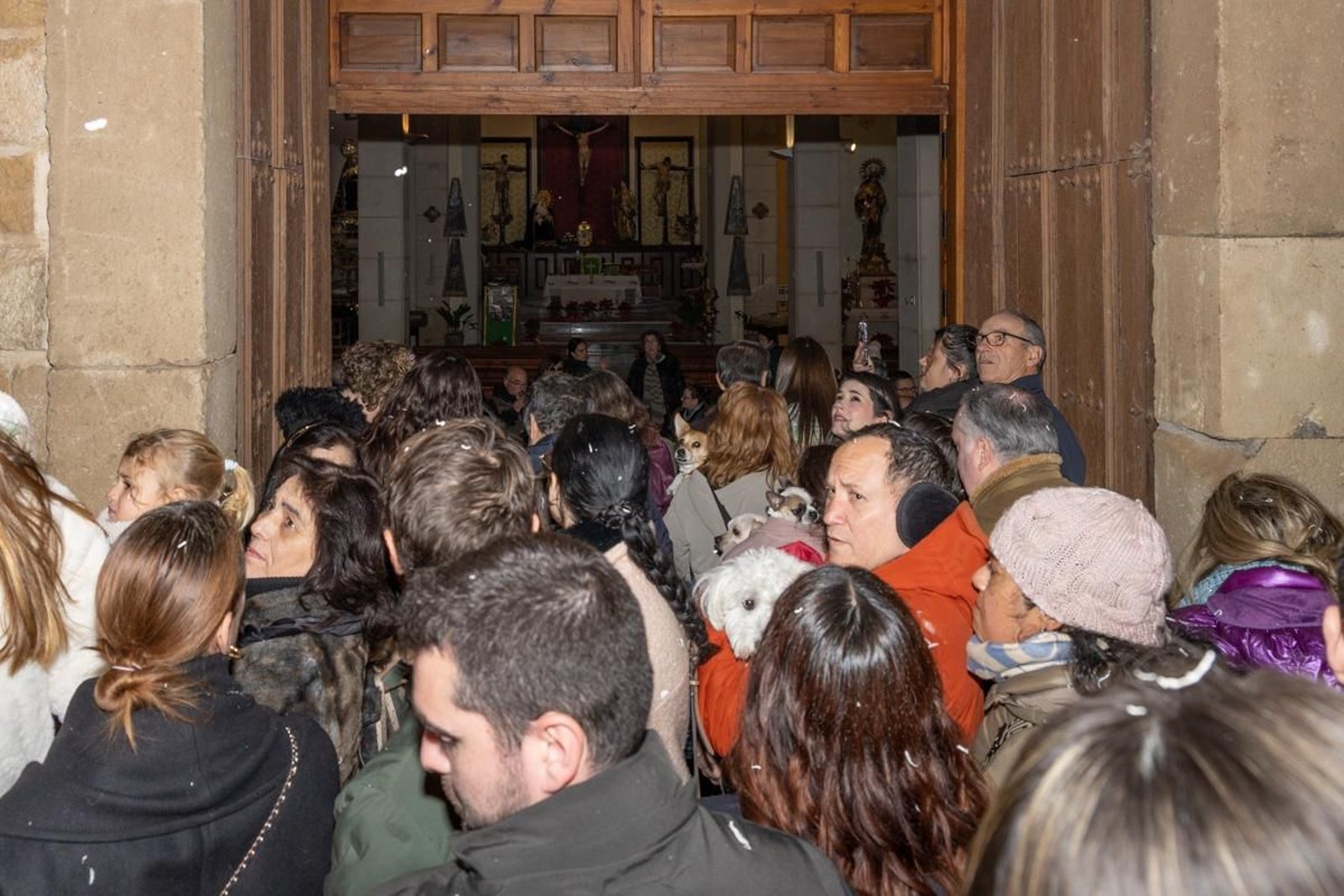 Encendido de la lumbre institucional con motivo de la festividad de San Antón