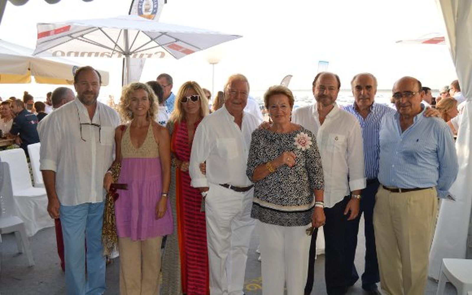 José Luis y María Luisa García-Palacios, Rocío Faure, José Luis García-Palacios, Pilar Álvarez, Guillermo García-Palacios, Vicente Rodríguez y José María Loring.

Foto: Ignacio Casas de Ciria