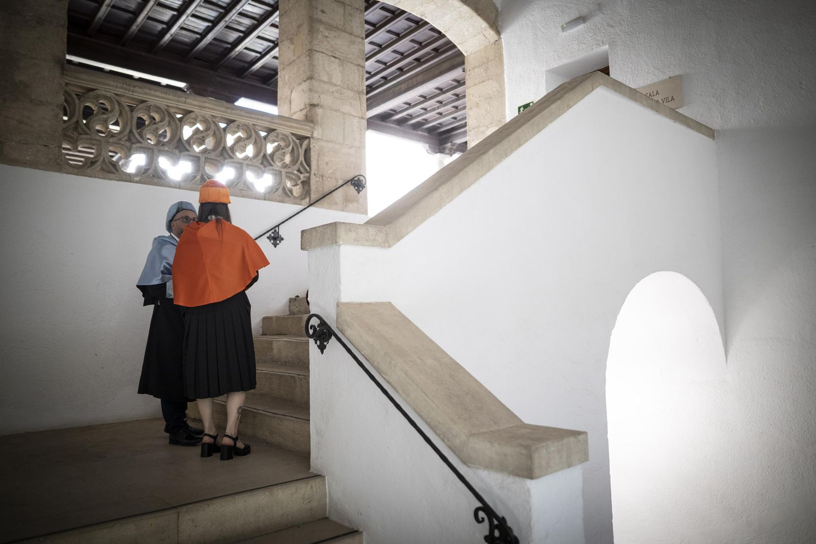 Profesorado de la UGR en el acto de inauguración del curso en septiembre en el Hospital Real.
