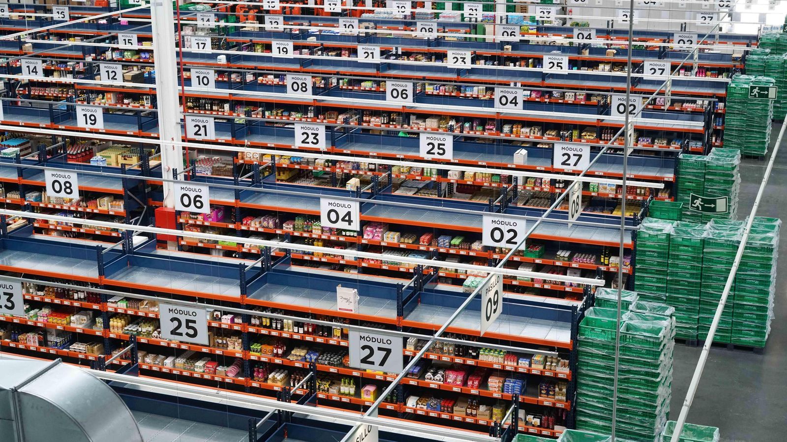 Interior de una colmena de Mercadona en Valencia