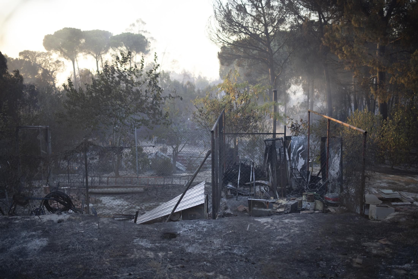 Imágenes del incendio de Bonares