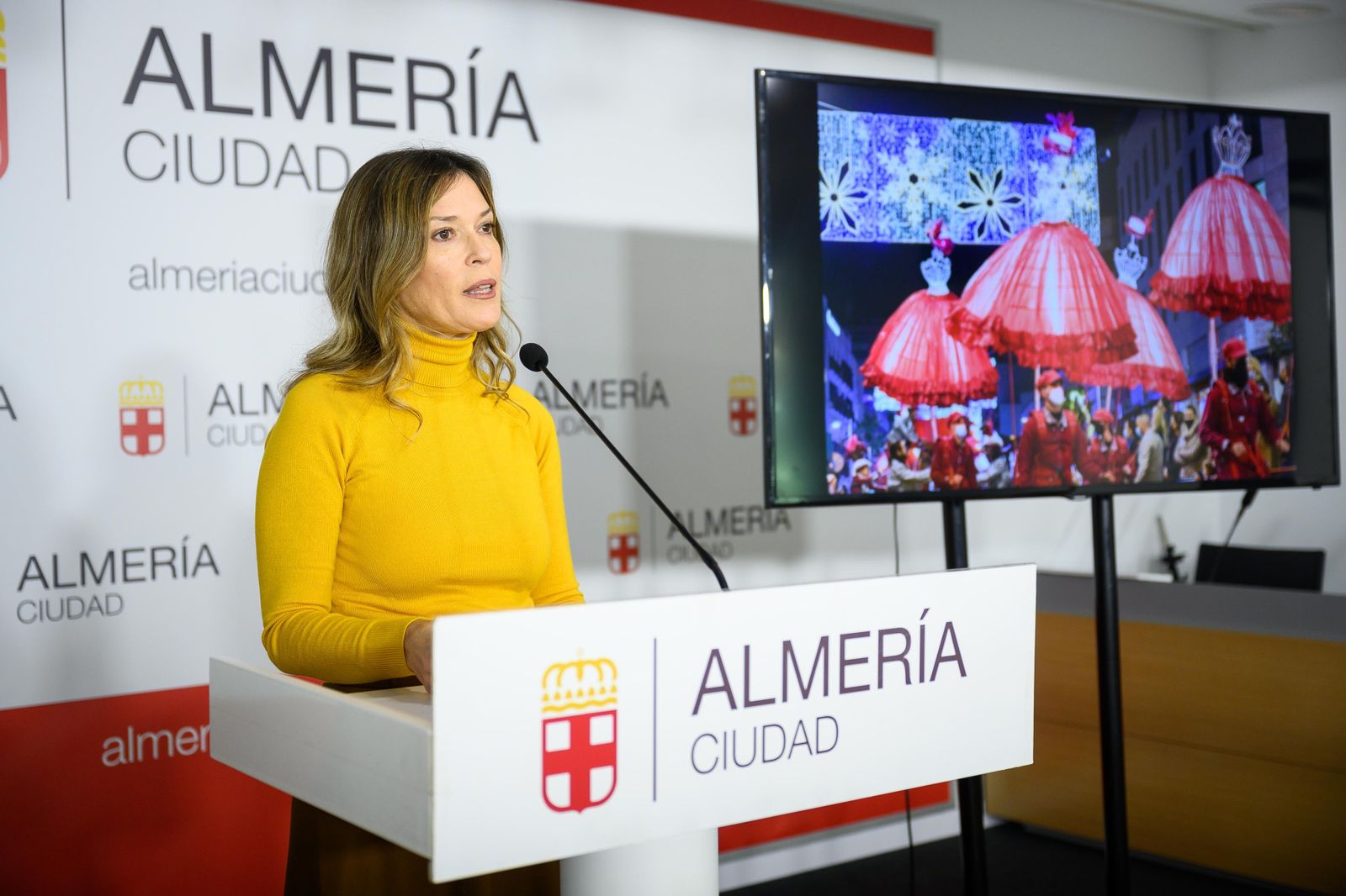 Ana Martínez Labella, en rueda de prensa