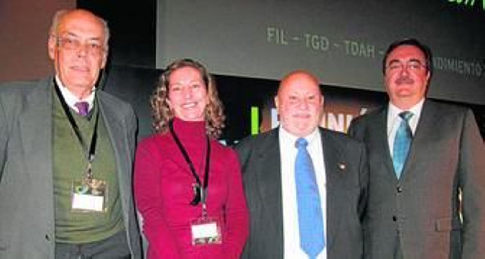Los presidentes de la Federación Andaluza de Altas Capacidades Intelectuales, FASI, María Nieves Saldaña; de la Asociación Areté (Huelva), Pilar Molina; y de Fundación Avanza, Alberto Flaño.